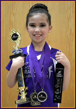 Dancer with award